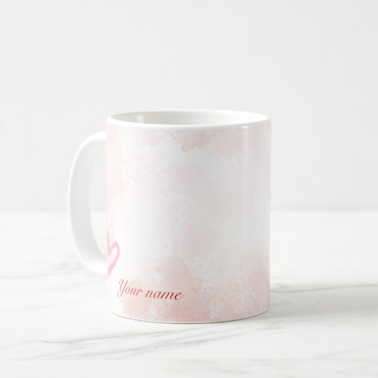 Bloom with Grace – Inspirerend Lente Bloemen Mok (Voorkant links)