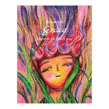 Bloom With Grace poster voor haar