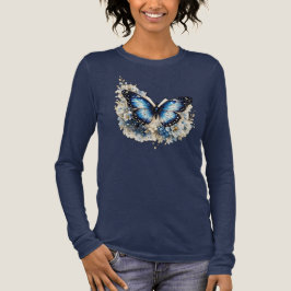 Bloom With Grace Vlinder Bloem Dames T-Shirt | 