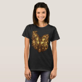 Bloom With Grace Vlinder Bloem Dames T-Shirt | (Voorkant volledig)