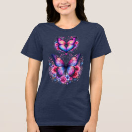 Bloom With Grace Vlinder Bloem Dames T-Shirt | 
