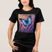 Bloom With Grace Vlinder Bloem Dames T-Shirt |  (Voorkant)