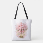 Bloom With Love Floral Romantic Tote Bag (Achterkant)