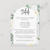 Bloom Witte Bloemen Behuizing Kaart (Voorkant)