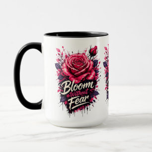 Bloom Zonder Vrees Roos Bloemige Tweekleurige Koff Mok