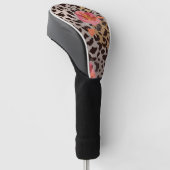 Bloombloem op de huid van dieren golfheadcover (Schuin)