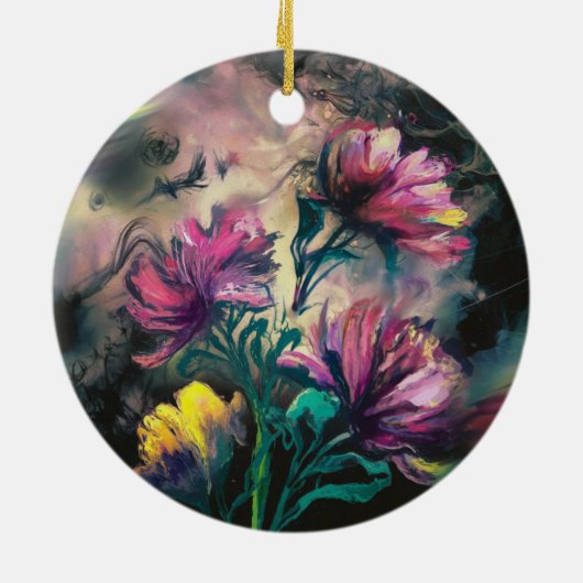 Bloombloemen Keramisch Ornament (Achterkant)