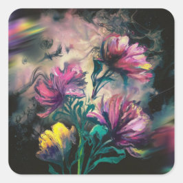 Bloombloemen Vierkante Sticker