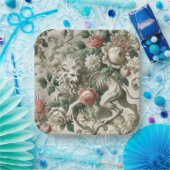 Bloombound Sentinel – Gothic Floral Design Papieren Bordje (Feest)