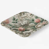 Bloombound Sentinel – Gothic Floral Design Papieren Bordje (Gebogen)