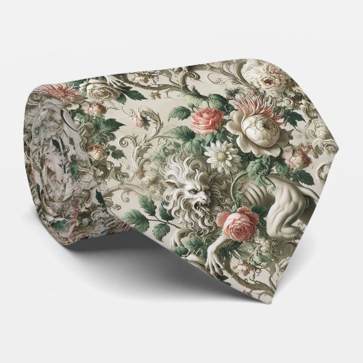 Bloombound Sentinel – Gotisch Victoriaans Stropdas (Opgerold)