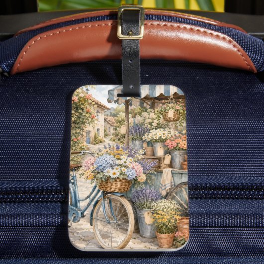 Bloomcore Bloemenmarkt Fiets Bagagelabel (Voorkant Insitu 2)