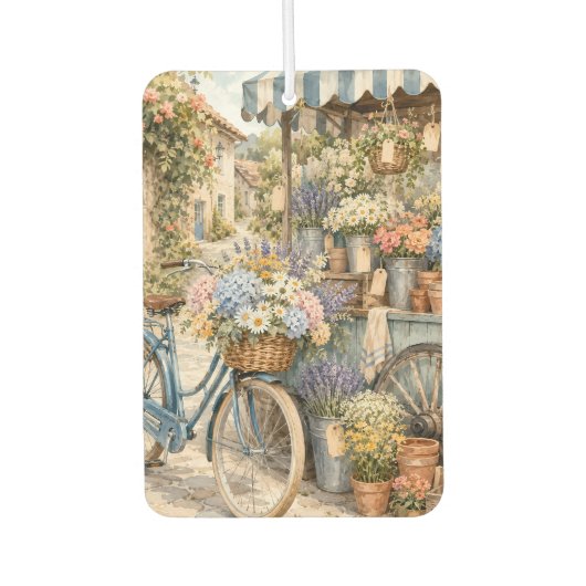 Bloomcore Bloemenmarkt Fiets Luchtverfrisser (Voorkant)