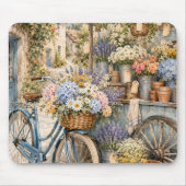 Bloomcore Bloemenmarkt Fiets Muismat (Voorkant)