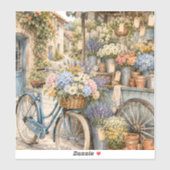 Bloomcore Bloemenmarkt Fiets Sticker (Vel)