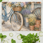 Bloomcore Bloemenmarkt Fiets Theedoek (Gevouwen)