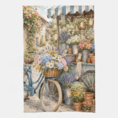 Bloomcore Bloemenmarkt Fiets Theedoek (Verticaal)
