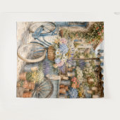 Bloomcore Bloemenmarkt Fiets Wandkleed (Voorkant (horizontaal))