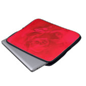 Bloomed Roos-bleek rood Laptop Sleeve (Voorkant onderkant)