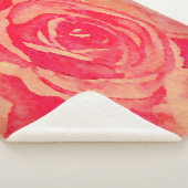 Bloomed Roos Sherpa Deken (3/4)