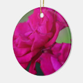Bloomed Roze Rose Keramisch Ornament (Links)