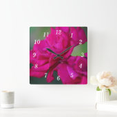 Bloomed Roze Rose Wandklok (Huis)