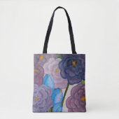 Bloomen in grijs tote bag (Voorkant)
