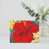 Bloomen van Aloha-postkaarten Briefkaart (Staand voorkant)