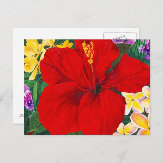 Bloomen van Aloha-postkaarten Briefkaart (Voorkant / Achterkant)