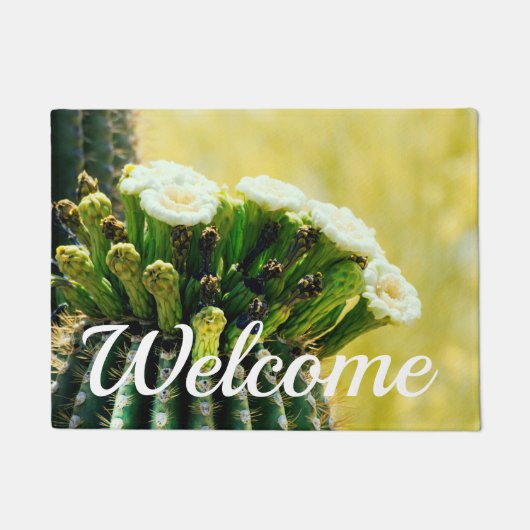 Bloomen van een Saguaro Deurmat (Voorkant)