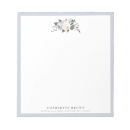 Bloomend botanisch gepersonaliseerd kantoorbenodig notitieblok