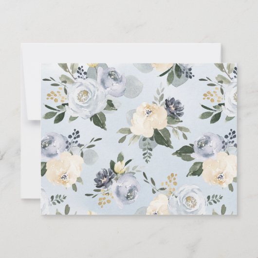 Bloomend botanisch gepersonaliseerd kantoorbenodig notitiekaartje (Achterkant)