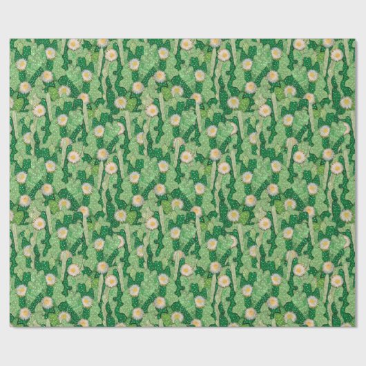 Bloomend cactus succulent cacti camouflage patroon cadeaupapier (Vlak)