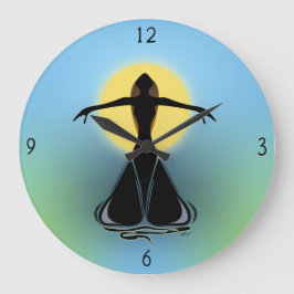 Bloomend Vrouw Grote klok