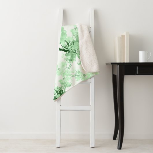 Bloomende abrikozen. sherpa deken (In situ)