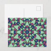 Bloomende bloemen briefkaart (Voorkant / Achterkant)