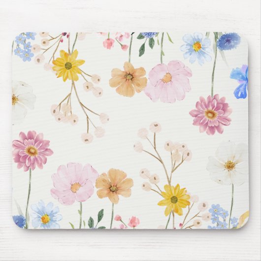 Bloomende bloemen muismat (Voorkant)