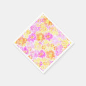 Bloomende bloemen Shibori Floral Tie Dye Pattern Servet (Hoek)