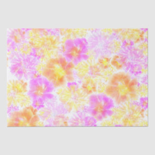 Bloomende bloemen Shibori Floral Tie Dye Pattern Tissuepapier
