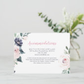 Bloomende botanische spoelaccommodatie informatiekaartje (Staand voorkant)