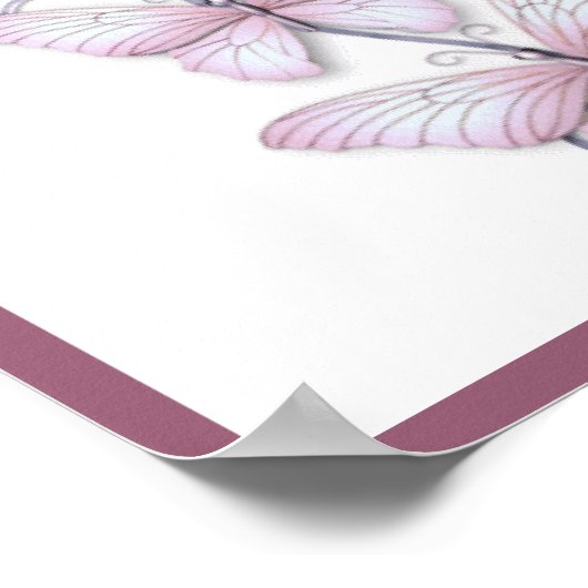 Bloomende Butterflies Poster (Hoek)