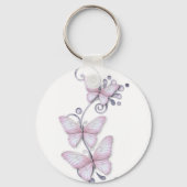 Bloomende Butterflies Sleutelhanger (Voorkant)