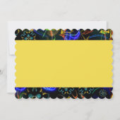 Bloomende 'Fireworks Exotic Explosion Birthday Car Kaart (Achterkant)