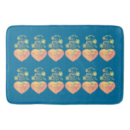 Bloomende heetten badmat