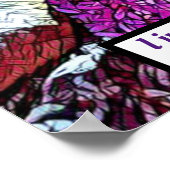 Bloomende lila bloemtuin poster (Hoek)