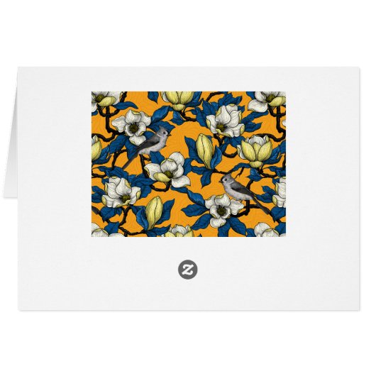 Bloomende magnolia en timuizvogel 3 (Achterkant Horizontaal)