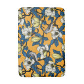 Bloomende magnolia en timuizvogel 3 badmat (Voorkant Verticaal)