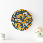 Bloomende magnolia en timuizvogel 3 grote klok (Huis)