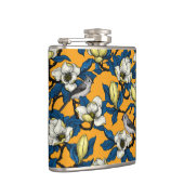 Bloomende magnolia en timuizvogel 3 heupfles (Rechts)