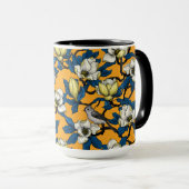 Bloomende magnolia en timuizvogel 3 mok (Voorkant rechts)